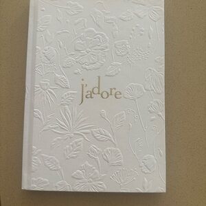 Dior White Embossed Office Journal